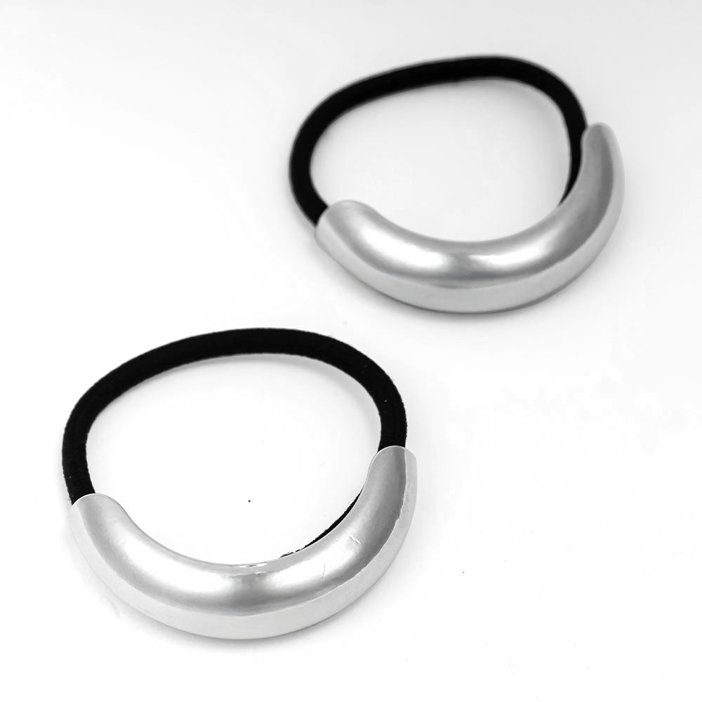 Set of 2 Halo Pony Cuffs - Silver