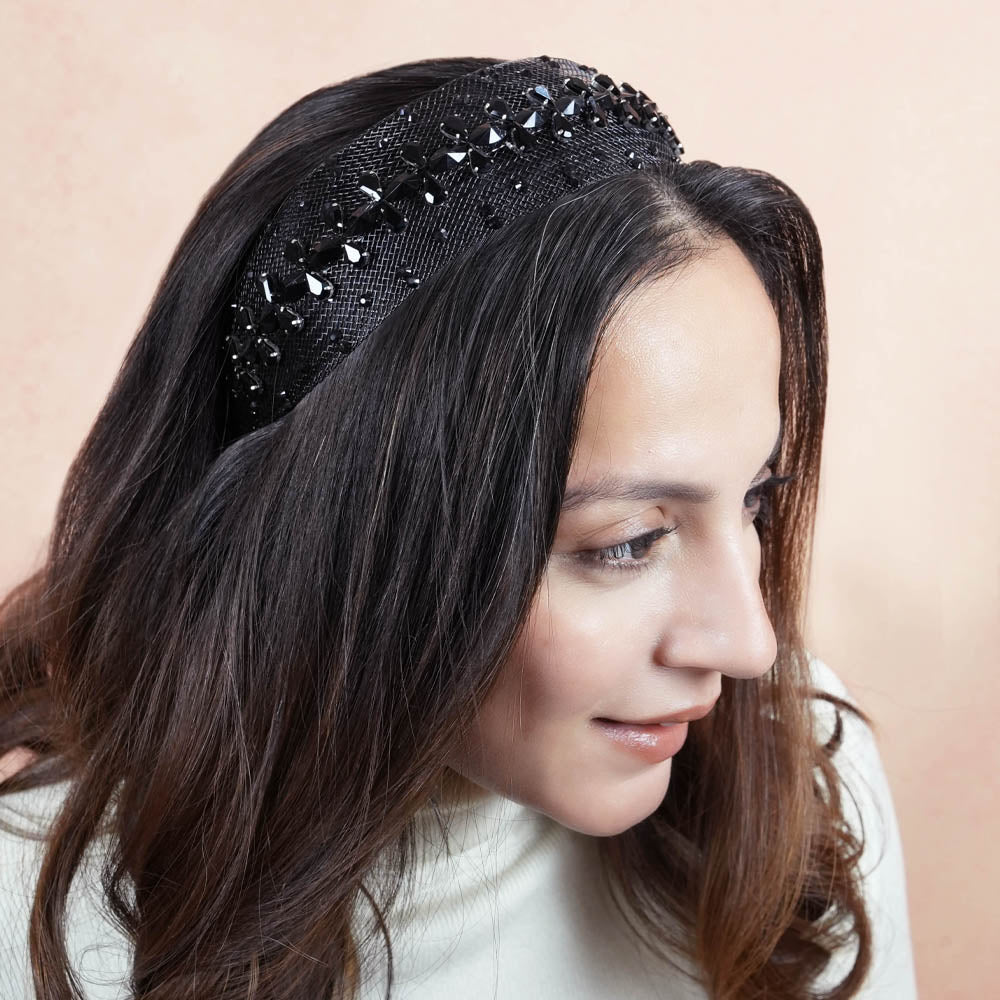 HDC x Emily in Paris Crystal Mesh Hair Band - Black