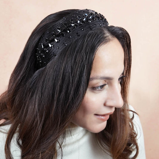 HDC x Emily in Paris Crystal Mesh Hair Band - Black