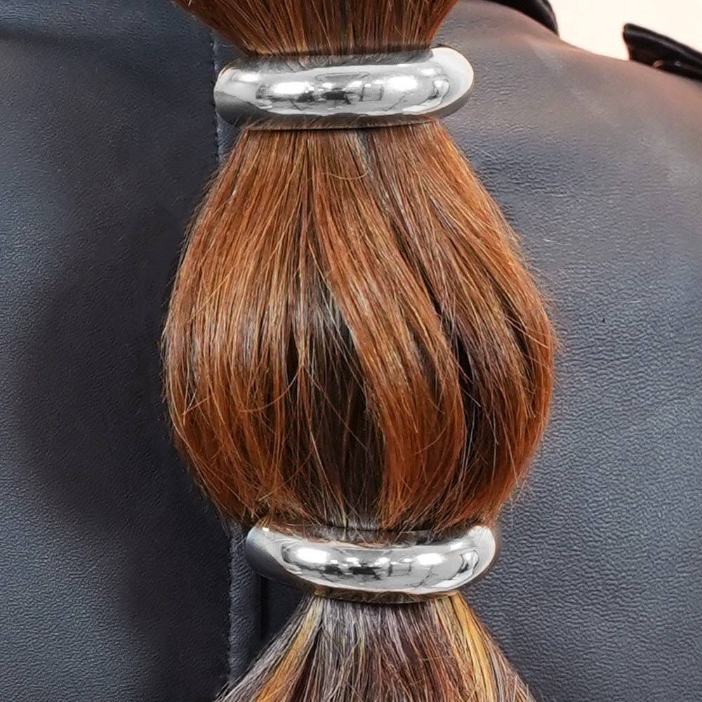 Set of 2 Halo Pony Cuffs - Silver