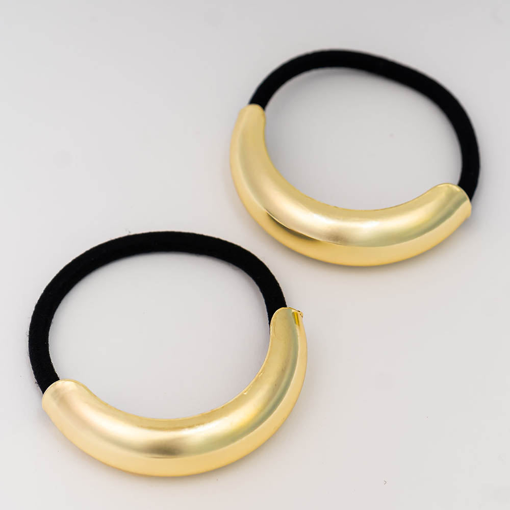 Set of 2 Halo Pony Cuffs - Gold