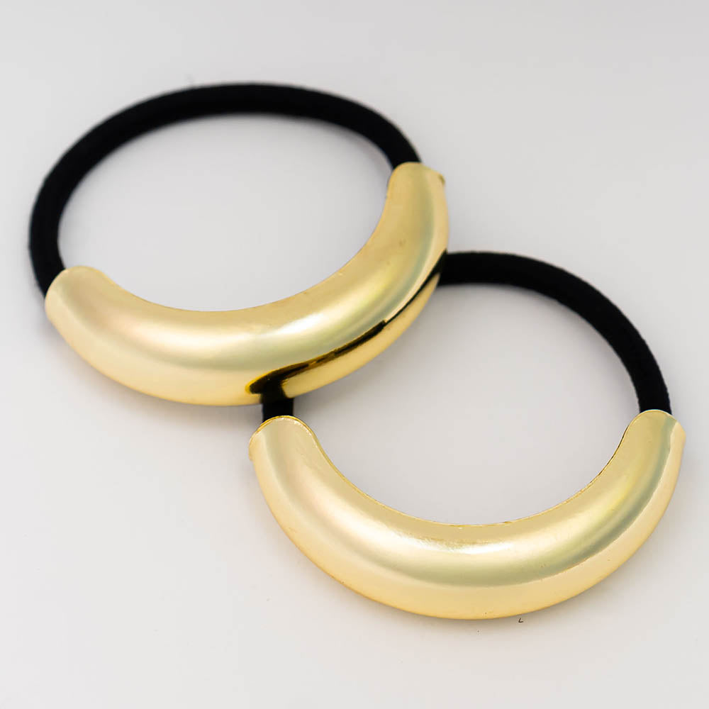 Set of 2 Halo Pony Cuffs - Gold
