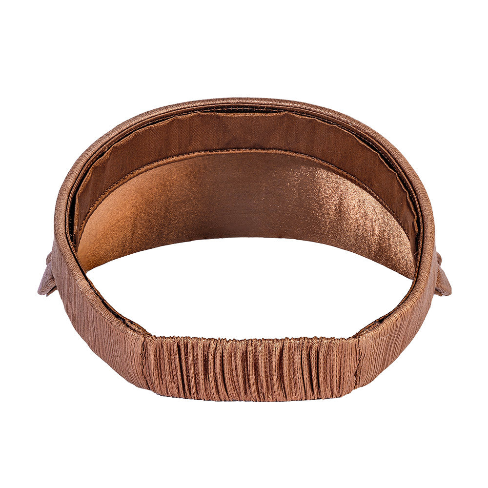Brown Metallic Sun Visor Cap