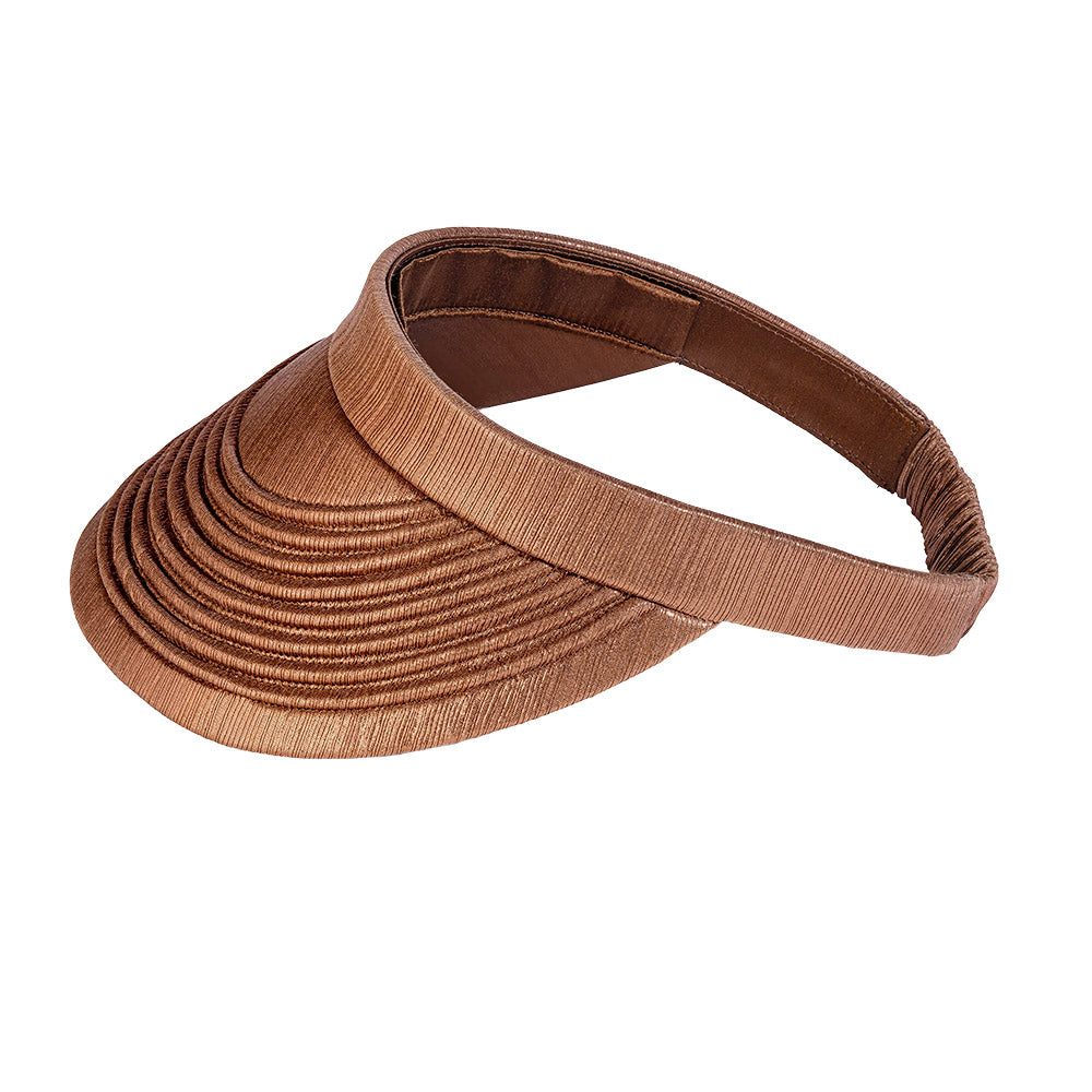 Brown Metallic Sun Visor Cap