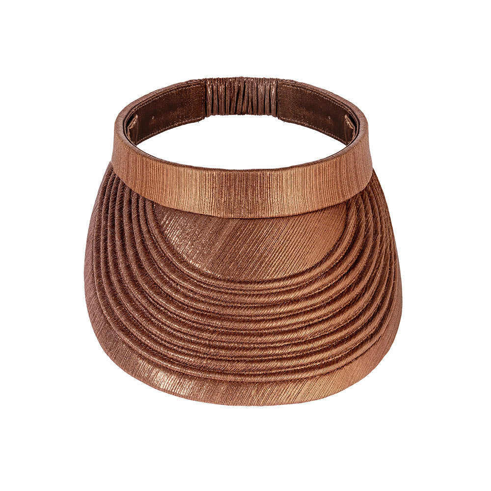 Brown Metallic Sun Visor Cap